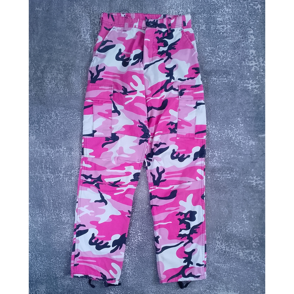Military Pink Camouflage Cargo Pants Stock#1227-0429-KP-0704 CAMO ROSE